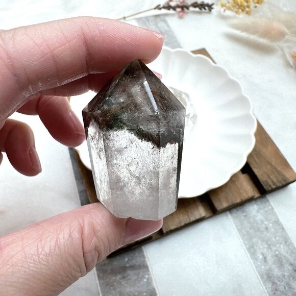 Extra Small Garden Quartz Polished Point - Picture 4 of 10